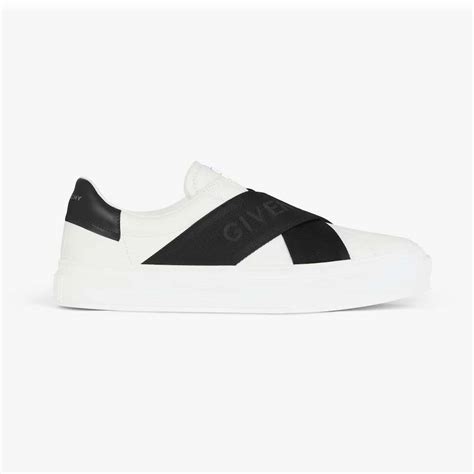 sneakers city sport in leather with givenchy webbing|givenchy city men's sneakers.